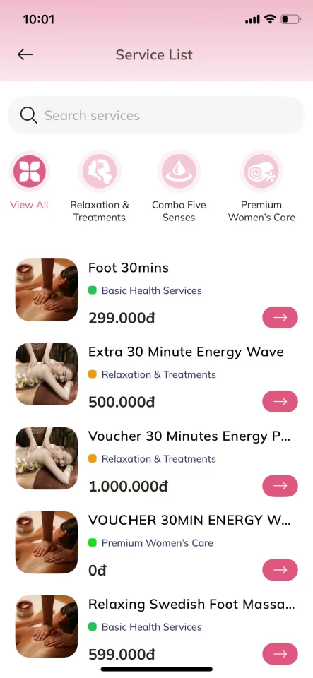FSPA - Spa & Salon Booking Management System - iOS — screenshot 5