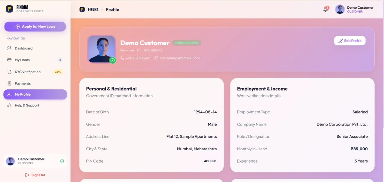 Finora - Complete Loan Management & Digital Lending — screenshot 1