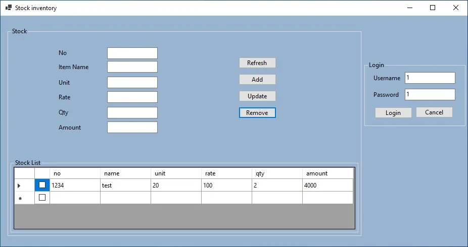 Stock Inventory Management System Project — screenshot 4