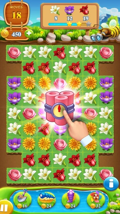 Pop Charm Flower - Unity Source Code — screenshot 1
