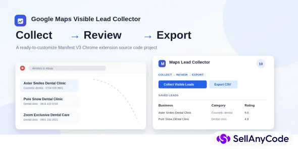 Google Maps Lead Collector - Chrome Extension — cover