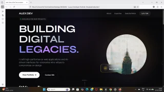 OBSIDIAN Luxury Developer Portfolio Template