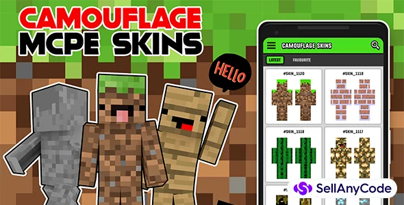 Camouflage Skins for Minecraft with 3D Skin Render