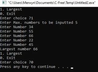 Largest Number from 'N' Numbers