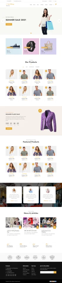 SwiftShop eCommerce Bootstrap Website Template — screenshot 2