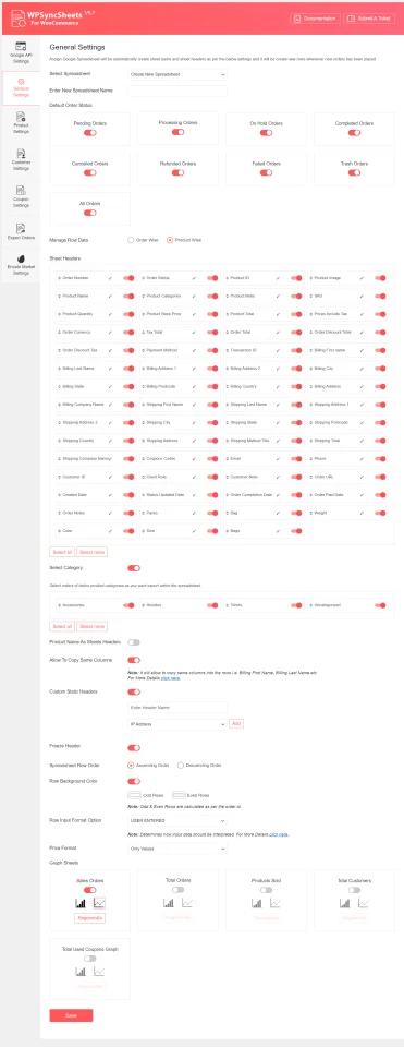 WooCommerce Google Spreadsheet Addon - (Import / Export) — screenshot 3