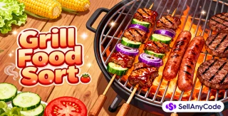 Grill Food Sort Puzzle Unity Source Code