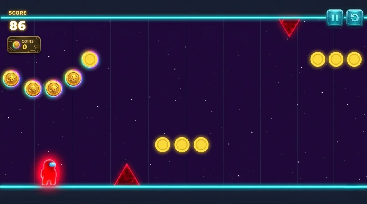 Neon Gravity Up — screenshot 1