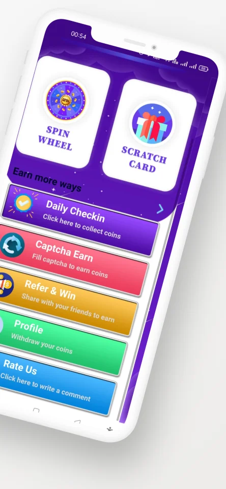 Scratch & Spin to Win Android App with Earning System (AdMob, Facebook Bidding, StartApp, Unity Ads) — screenshot 2