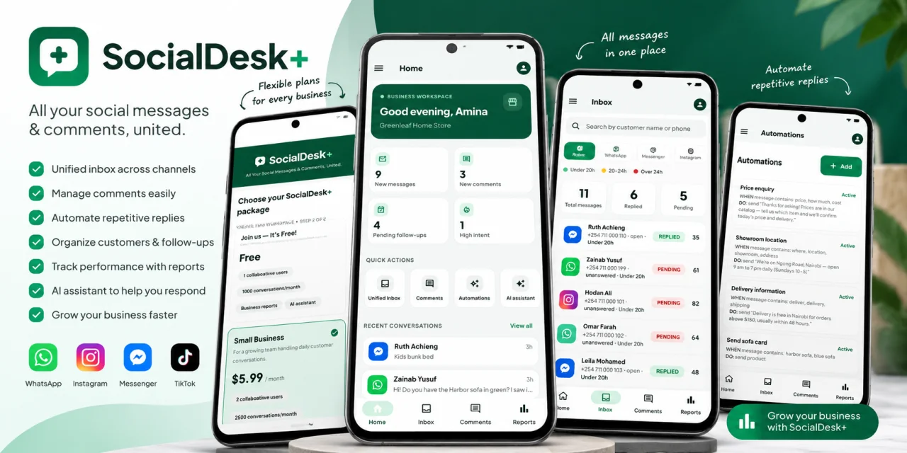 SocialDesk+ Omnichannel Social Commerce & Business Management Platform — screenshot 4