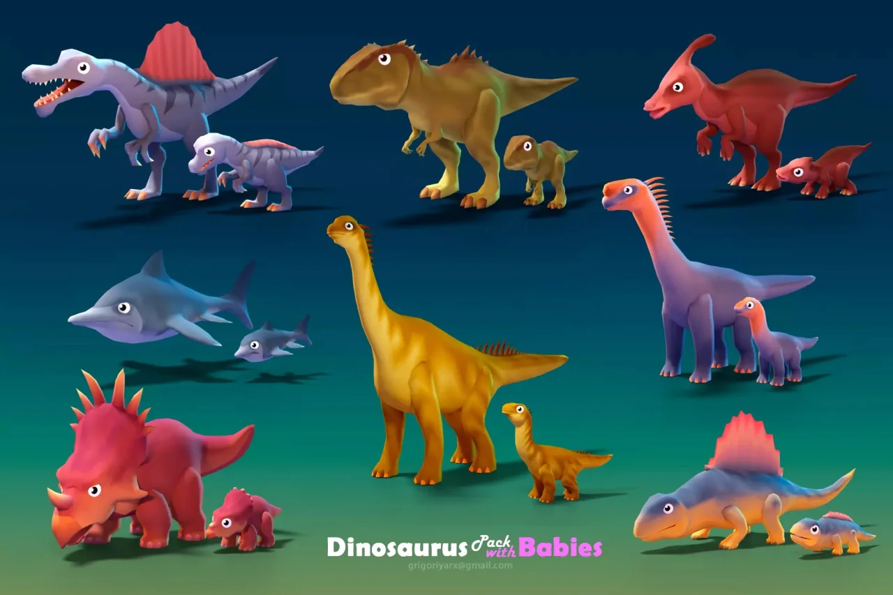 Dinosaurus Pack with Babies — screenshot 3