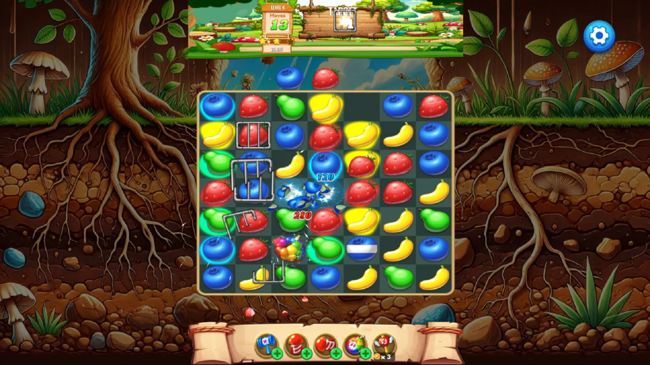 Match 3 Games: Underground Splash Saga Pop Mania **Unity Source Code** — screenshot 1