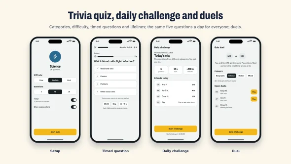Fluenta - Language Learning & Quiz Flutter UI Kit — screenshot 4