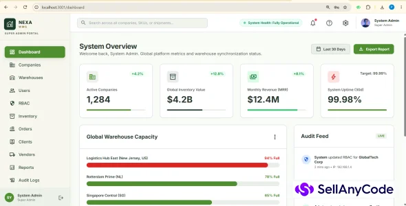 NexaWMS Enterprise Warehouse Management System — cover