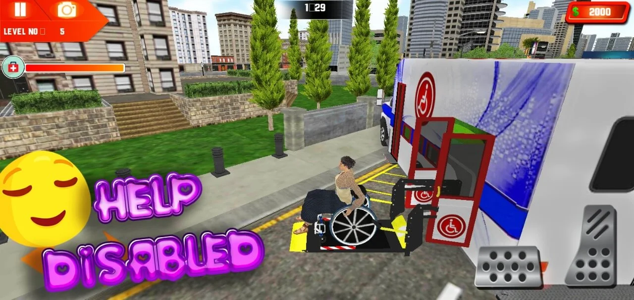 Wheel Chair Ambulance Rescue Simulator Game — screenshot 2