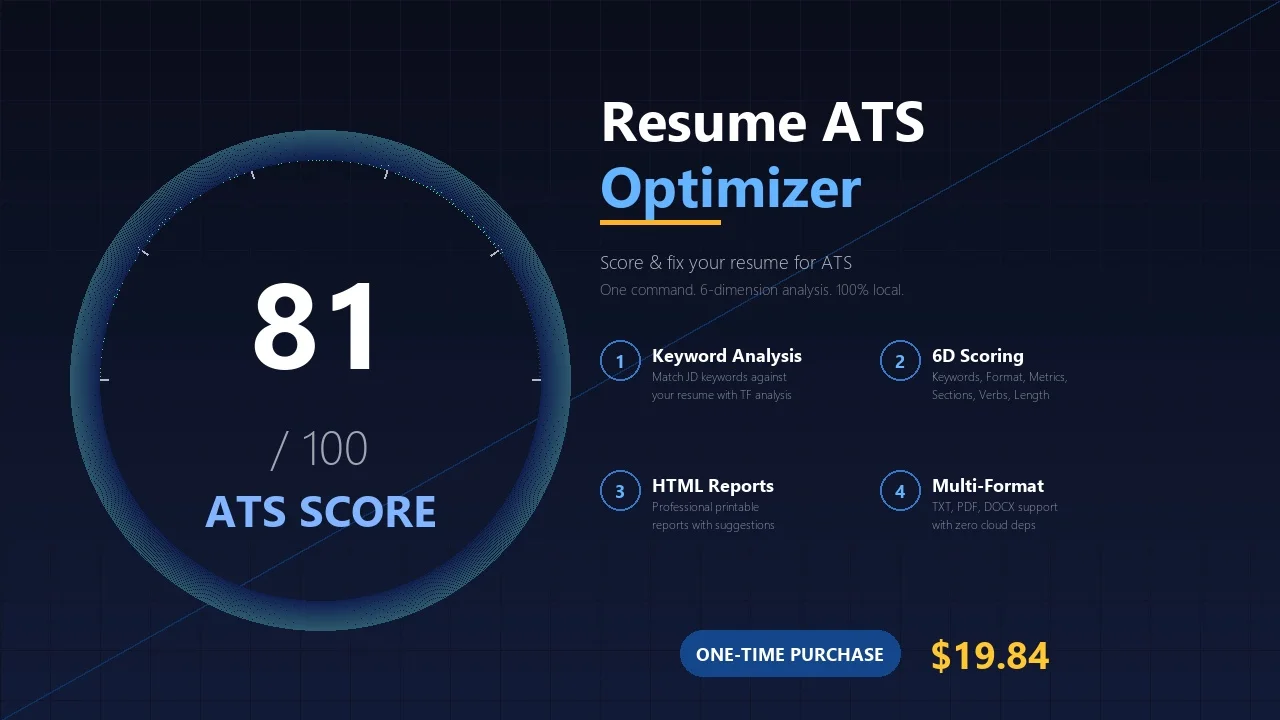 Resume ATS Optimizer — screenshot 1