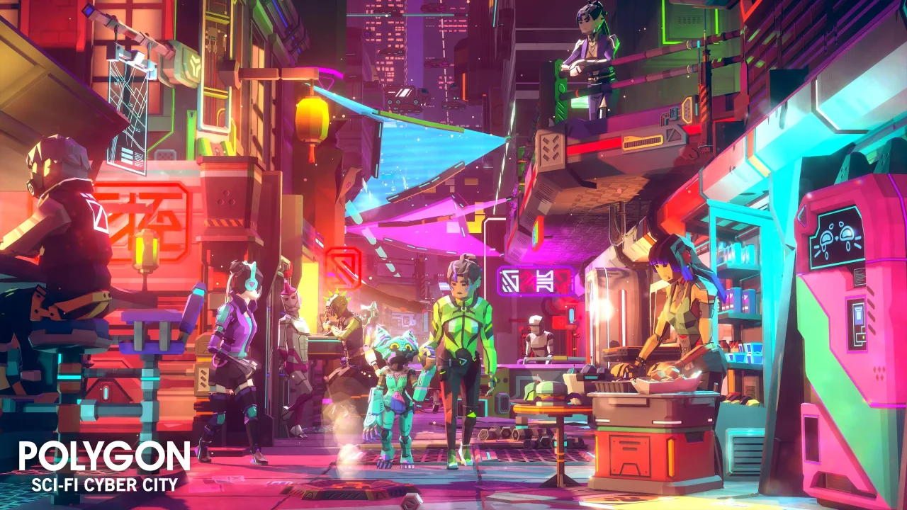 POLYGON Sci-Fi Cyber City - Low Poly 3D Art by Synty — screenshot 8