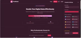 SaaS Landing Page HTML Template 10 Themes, 5 Languages