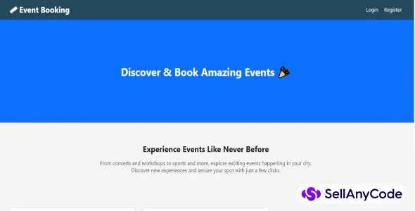 PHP Event Booking System with Admin Panel | Event Ticket Management Script
