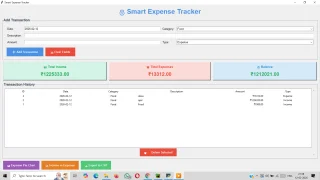 Smart Expense Tracker Pro Python GUI with Reports