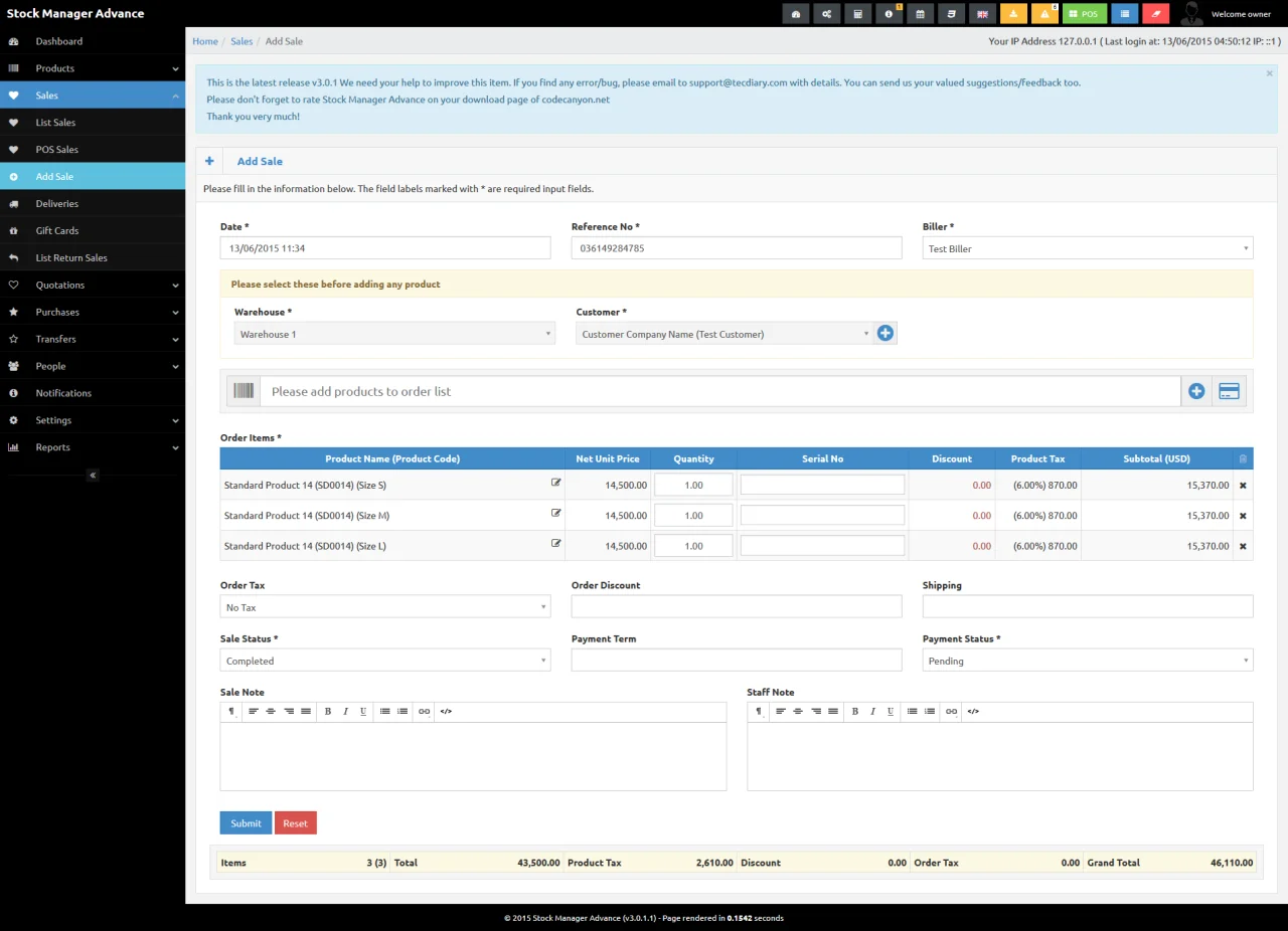 Stock Manager Advance (Invoice & Inventory System) — screenshot 4