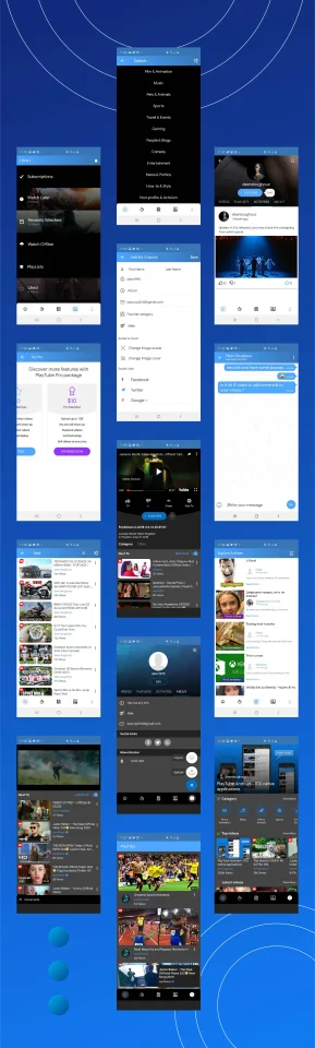 PlayTube - Mobile Video & Movie Sharing Android Native Application (Import / Upload) — screenshot 3