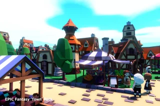 EPIC Fantasy Town - Low Poly 3D Art