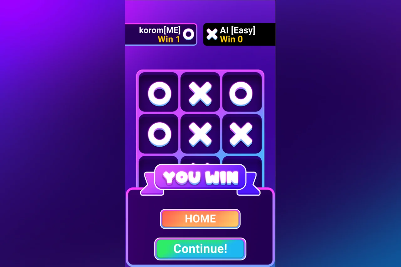 Tic Tac Toe AI & Online Multiplayer (Photon Fusion 2) — screenshot 5