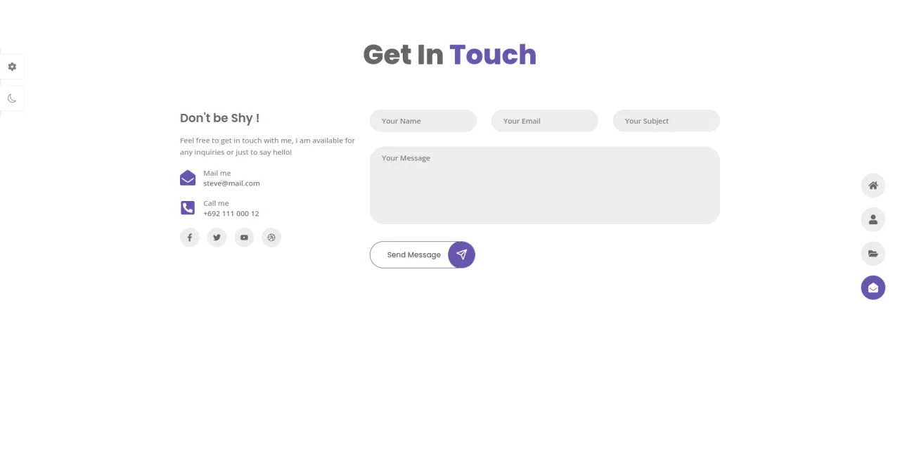 Portfolio Design React App — screenshot 3