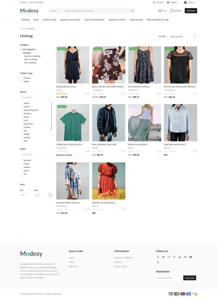Modesy - Marketplace & Classified Ads Script — screenshot 2