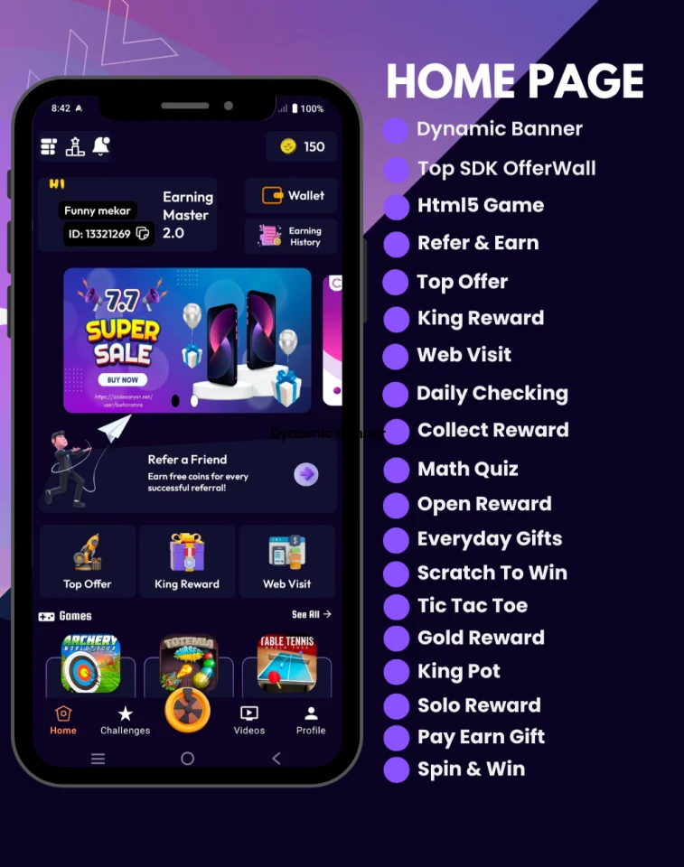 Earning Master #1 Android Rewards App with Full Admin Panel | Limited Time Deal — screenshot 2