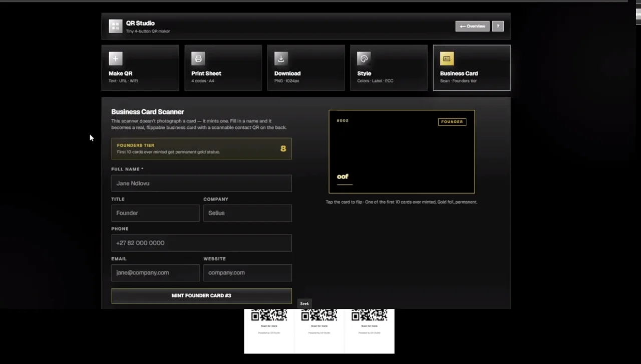 QR Coder Atelier Black Fable v2 — screenshot 7