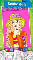 Beauty Coloring Pages Fashion Drawing Game