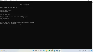 C/C++ for Quiz Game by Code Breaker