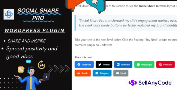 Social Share Pro - WordPress Social Plugin