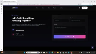 ALEXDEV Premium AI Developer Portfolio Template