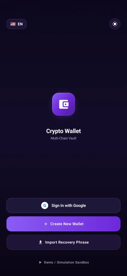 CryptoWallet Multi-Chain Crypto Wallet Android App Template — screenshot 8