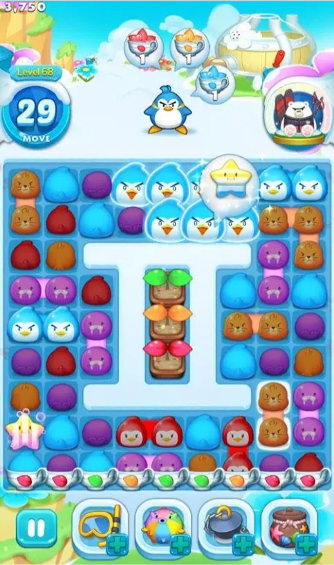 Air Penguin Puzzle Match 3 RPG - Unity Source Code — screenshot 2