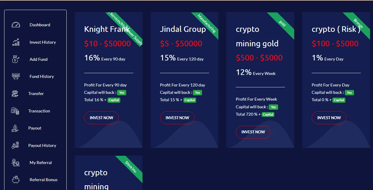 Hyippro - A Modern HYIP Investment Platform Extended License — screenshot 1
