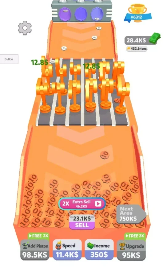 Piston Clicker Idle Money Machine — screenshot 1