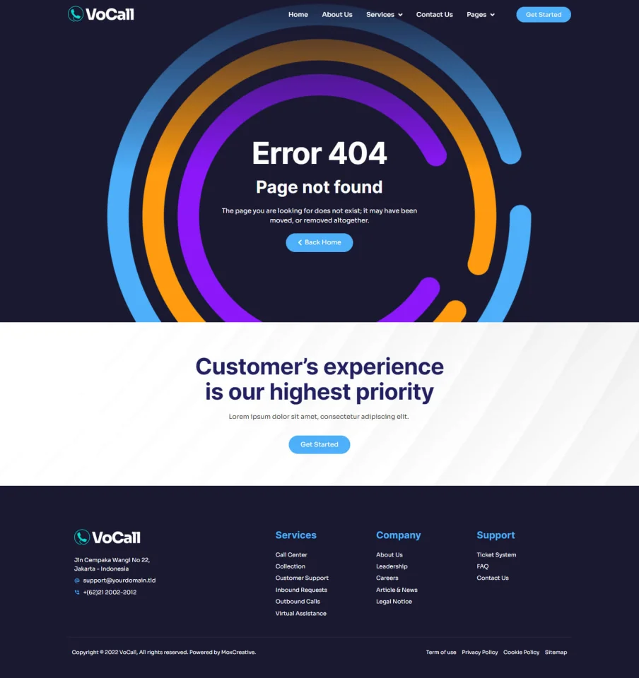 VoCall - Call Center & Telemarketing Elementor Template Kit — screenshot 4