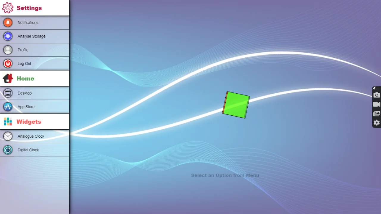 Virtual Desktop Interface in PHP Script — screenshot 9