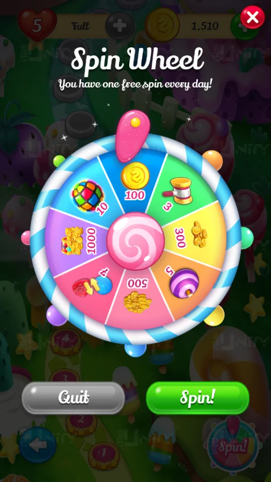 Candy Land Puzzle Unity Ads - IAP — screenshot 6