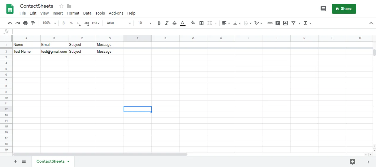 Contact Form 7 Google Spreadsheet Addon — screenshot 5