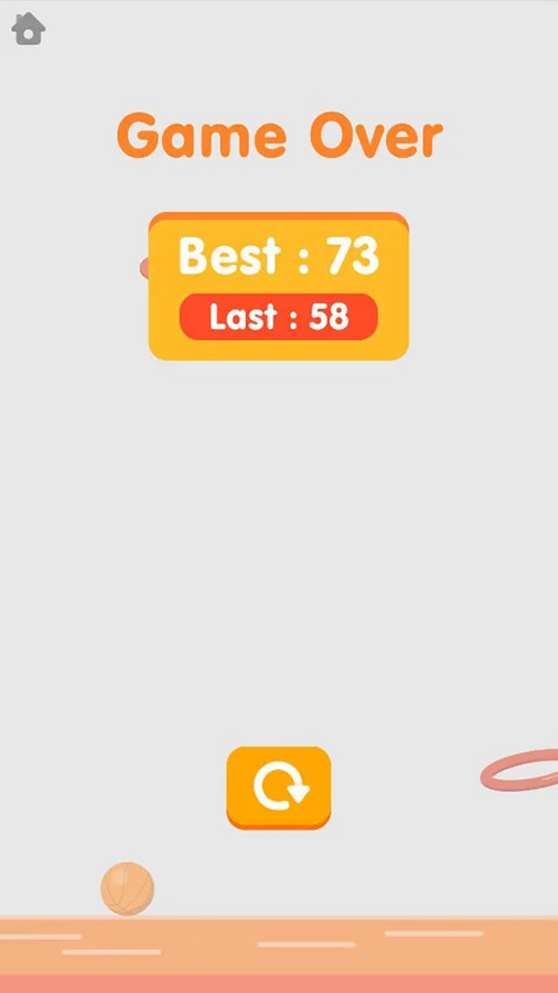 Flappy Dunk Unity Game with AdMob Ads — screenshot 5