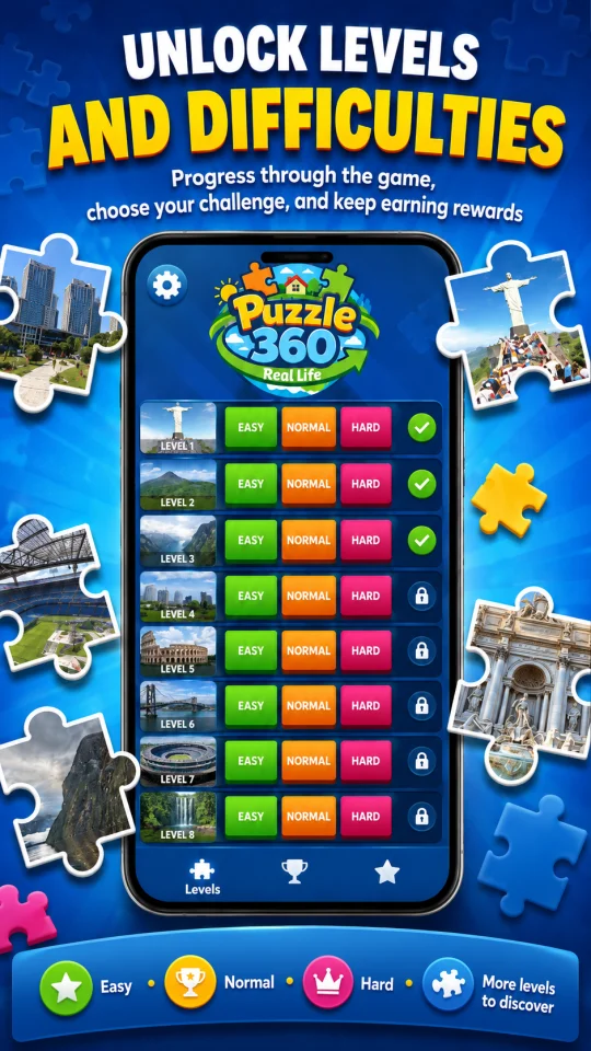 Puzzle 360 Real Life - Godot Android Game Template — screenshot 3