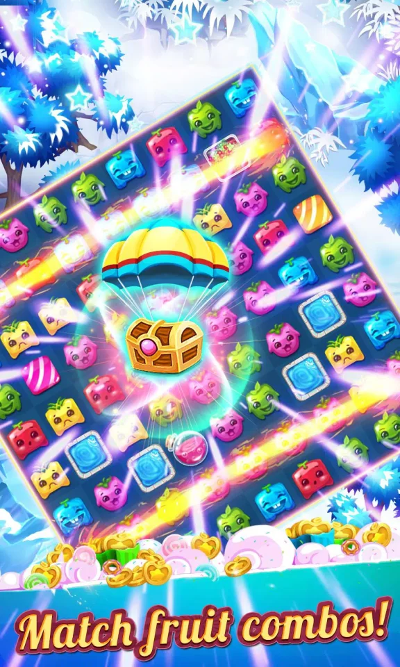 Stellar Witch Fruit Match 3 Puzzle — screenshot 4