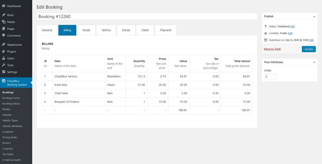 Chauffeur Booking System for WordPress — screenshot 3