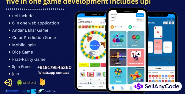 Five in One Game Development with Earn Money