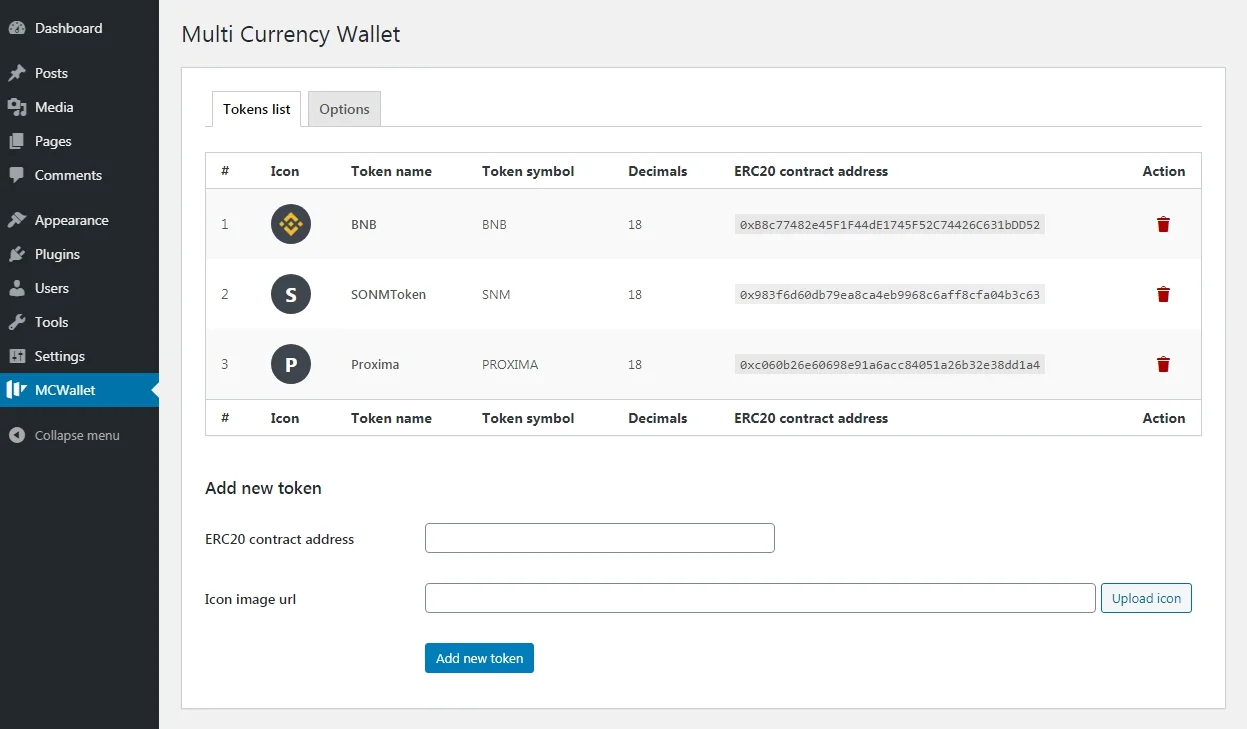 Bitcoin, Ethereum, ERC20 Crypto Wallets with Exchange — screenshot 1